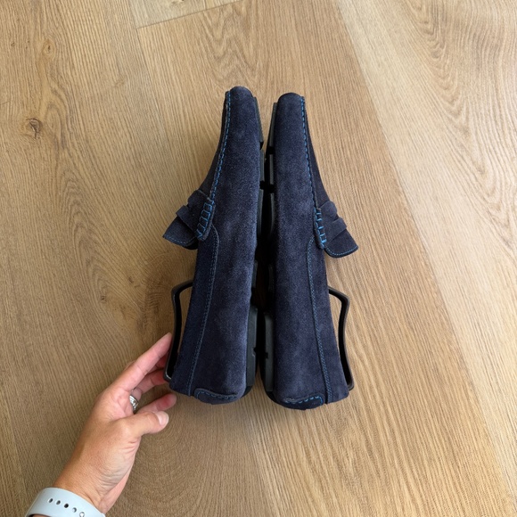 To Boot New York by Adam Derrick Blue Suede Driving Loafer - Picture 4 of 6